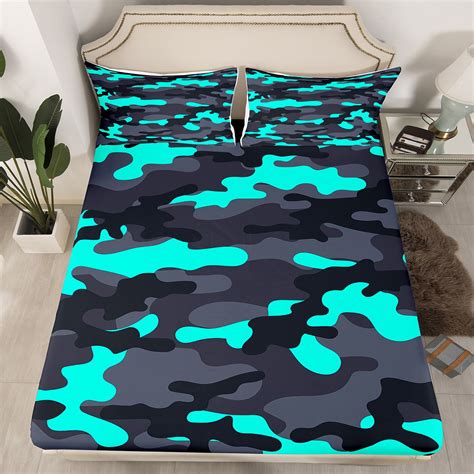 camouflage bed sheets|More.